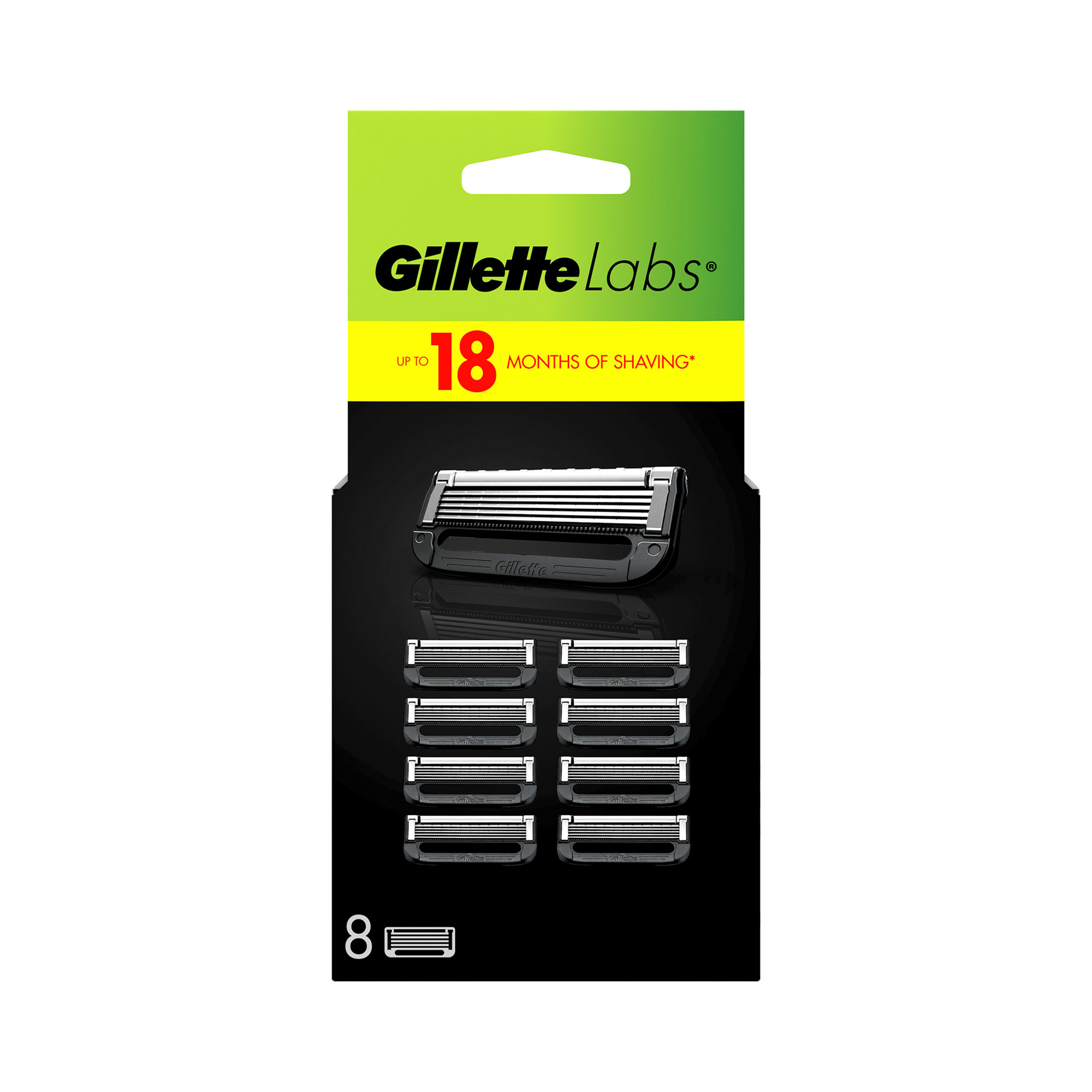 Картридж для гоління чоловічий Gillette Labs, 8 шт